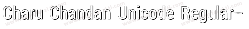 Charu Chandan Unicode Regular字体转换